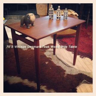  70S Vintage Denmark Teak Wood Side Table / 70ǯӥơǥޡॵɥơ֥