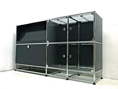 ○ USM Haller / ハラーシステム ガラスパネル使用キャビネット