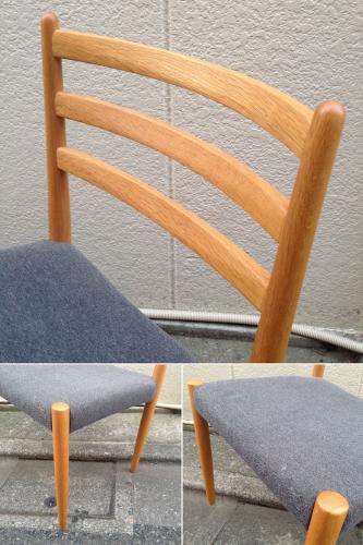 ڹ ̵ߥե֥å  ˥󥰥 A  KASHIWA Oak Wood  Fabric Dining Chair A