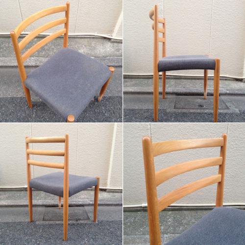 ڹ ̵ߥե֥å ˥󥰥B  KASHIWA Oak Wood  Fabric Dining Chair B