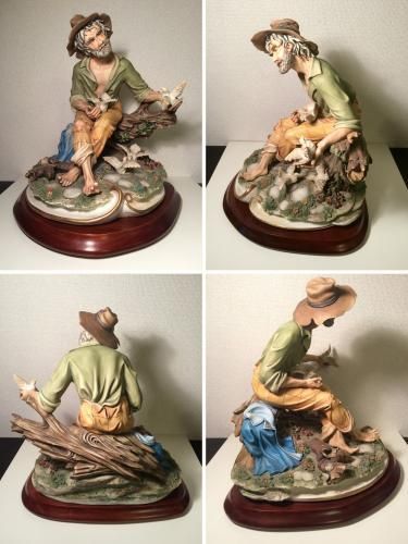 ◎ Capodimonte カポディモンテ Old Man 老人 figurine フィギュリン ...