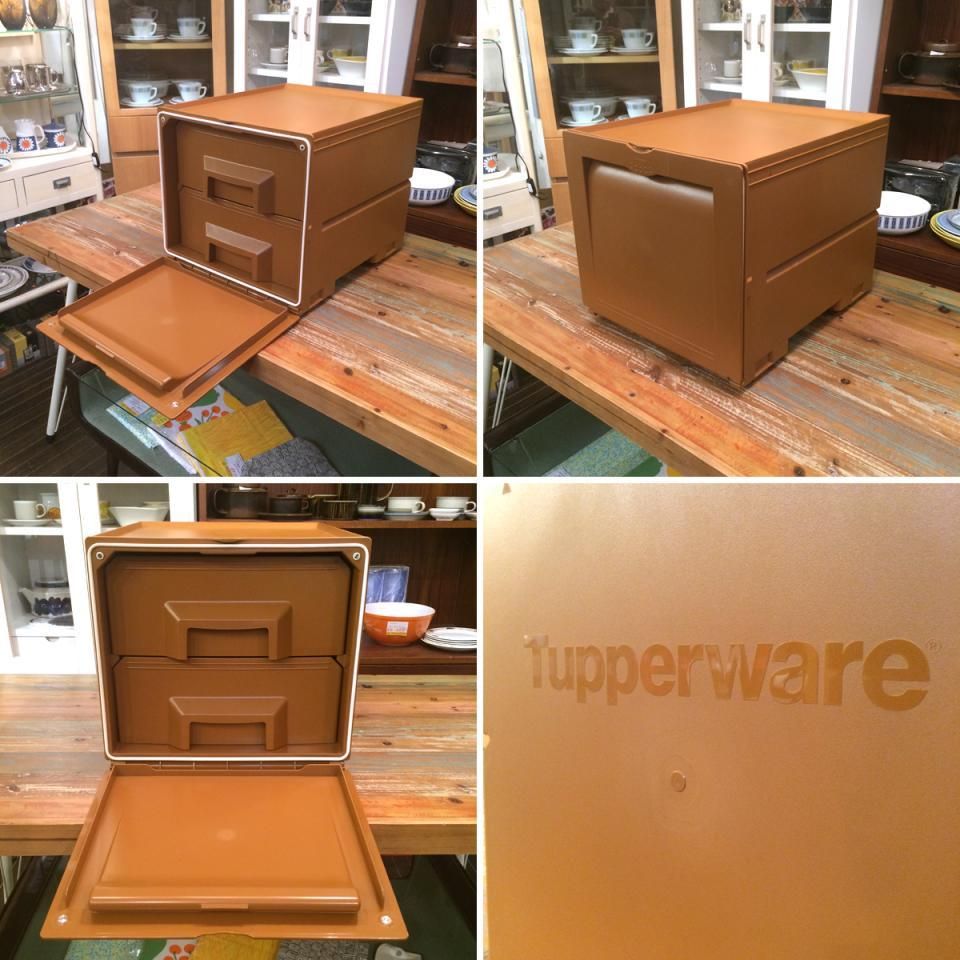 ◎経堂店 Tupperware / タッパーウェア スーパーチェスト ミニ ブラウン