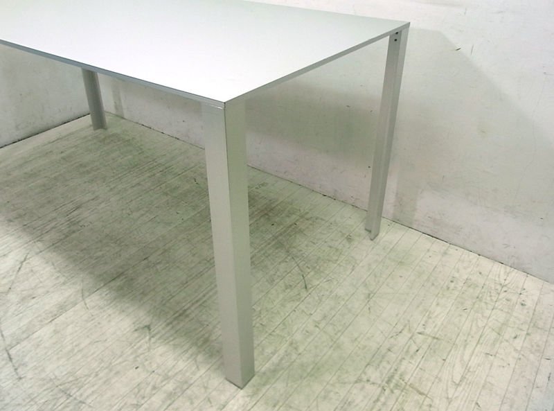 ○ MUJI 無印良品 希少廃盤品 アルミ製テーブル デスク w150cm