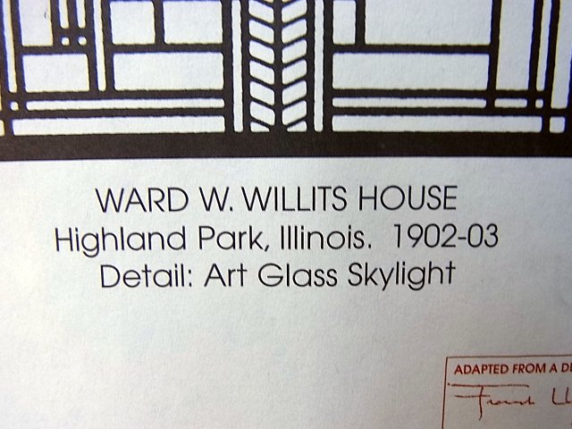 Frank Lioyd Wright ե󥯡ɡ饤 Willits House/åš 륢