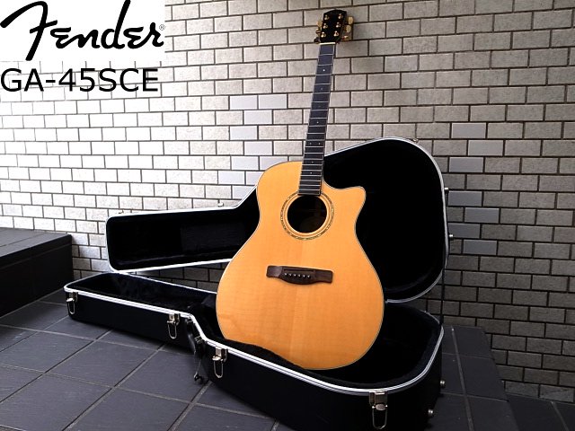 美品 Fender フェンダー GA-45SCE NAT アコースティックギター 