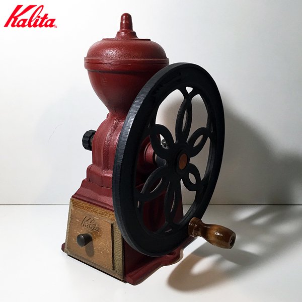カリタ KALITA ダイヤコーヒーミル 手挽き 鋳鉄製 レッド