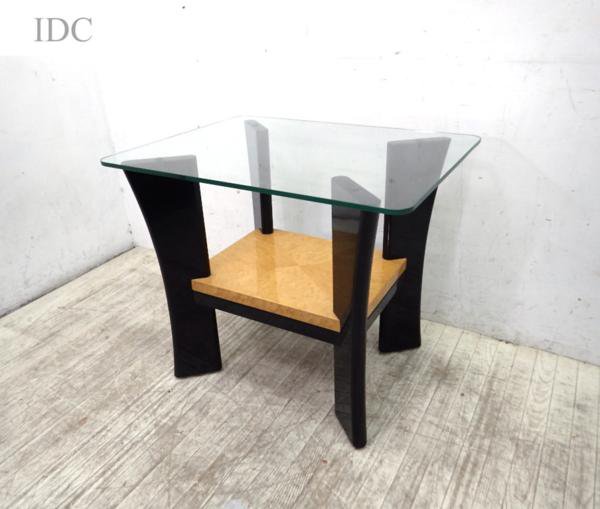 IDC 大塚家具 スプレンダー ガラス製 サイドテーブル バーズアイ