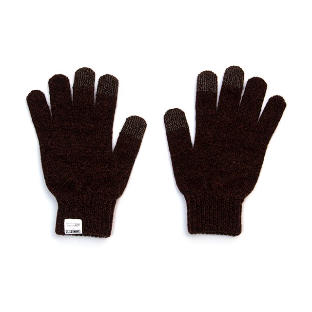 [G-30] TOUCH SCREEN NIT GLOVE / BROWN