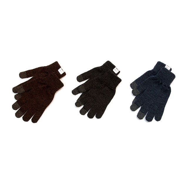 [G-30] TOUCH SCREEN NIT GLOVE / BROWN