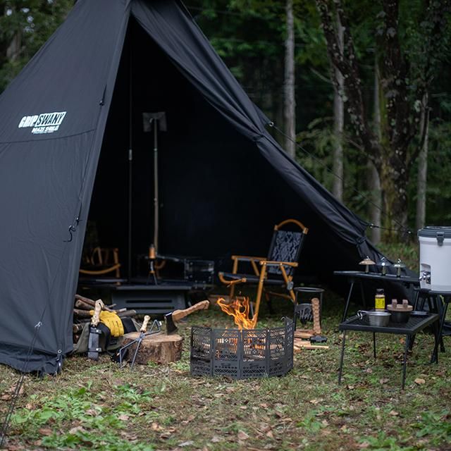 GST-04] FIRE PROOF GS MOTHER TENT / BLACK