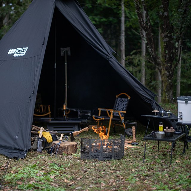 [GST-04] FIRE PROOF GS MOTHER TENT / BLACK