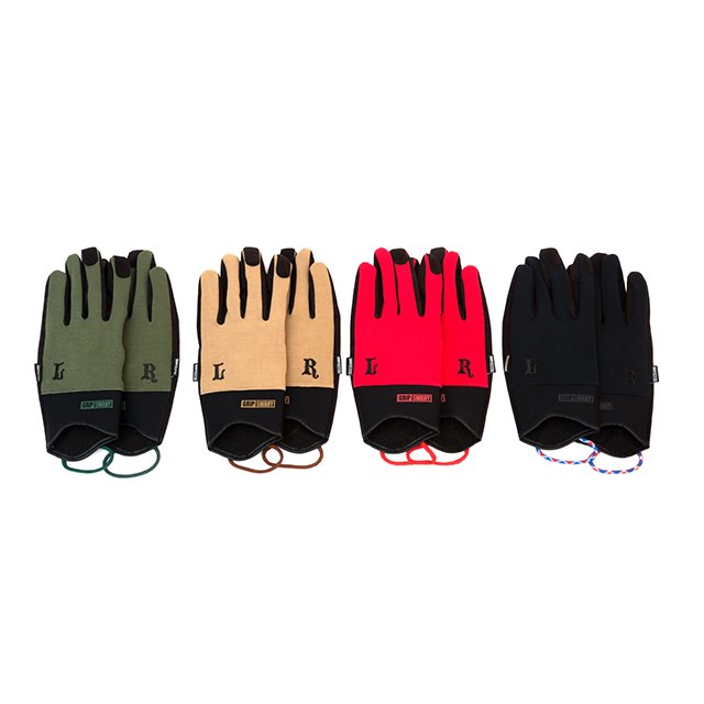 [G-5-06] GS WORK GLOVE BLACK / RED