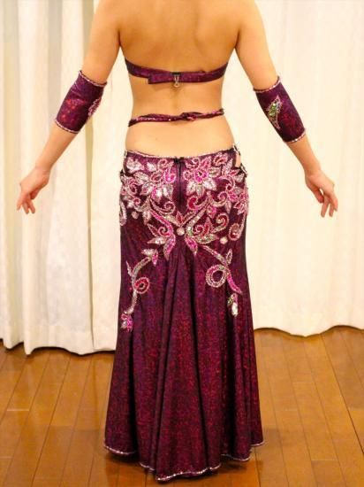 Hananオリエンタル衣装（パープルピンク） - ベリーダンス衣装