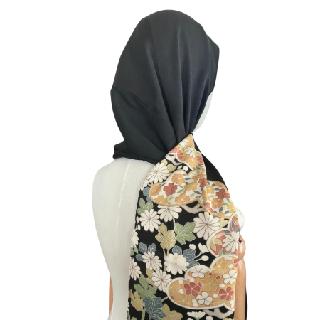 イスラム教徒へのお土産に最適♬ 本物着物から作られた姫ヒジャブ
