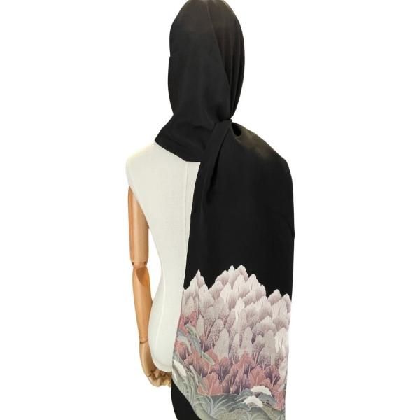 イスラム教徒へのお土産に最適♪ 本物の着物から作られた姫ヒジャブ