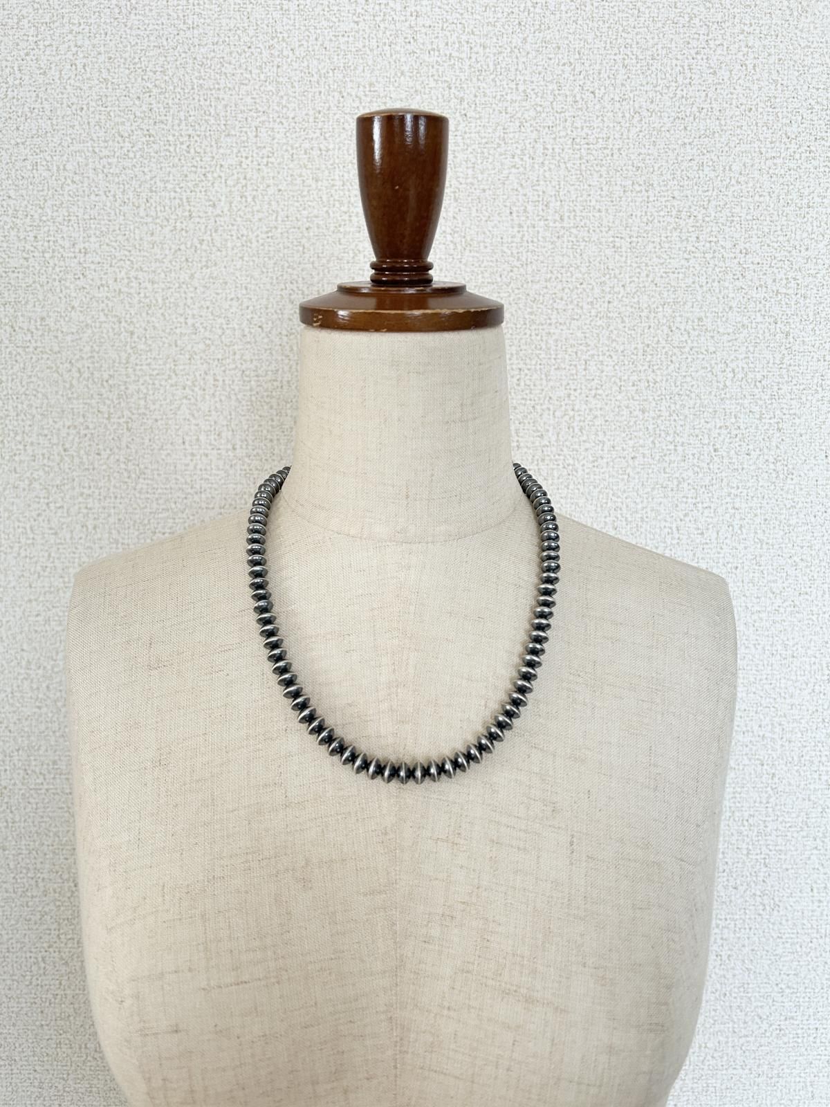【NB】ナバホパール ネックレス 46cm】ナバホパールネックレス 8mm - インディアンジュエリー