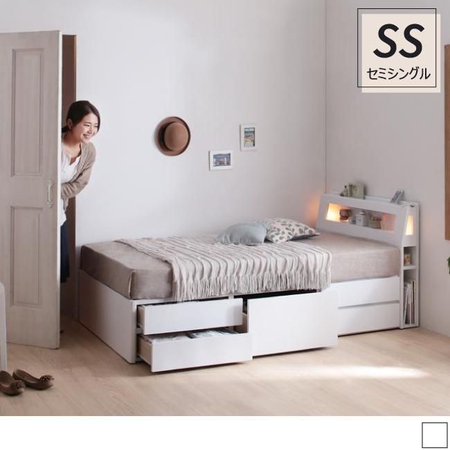 ショート丈収納ベッド【iglesia】イグレシア [セミシングル ショート丈収納ベッド【iglesia】イグレシア [セミシングル