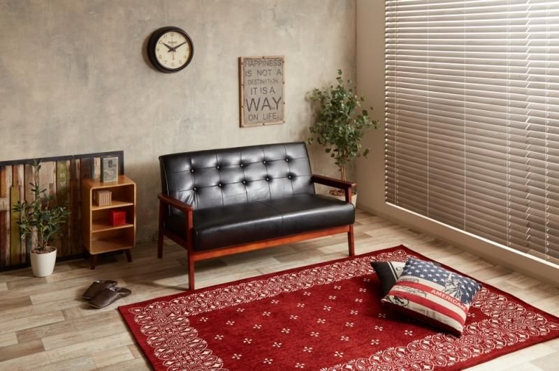 ヴィンテージ風ソファ 【NEW RETRO】2人掛け｜北欧インテリア