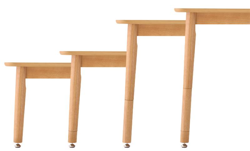 北欧デザイン高さ調整こたつテーブル Ramilliesラミリの画像