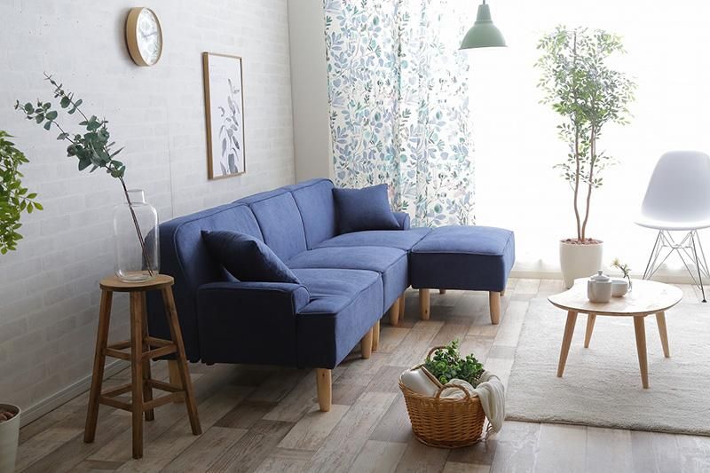 3人掛ファブリックカウチソファ 【Marsh】マーシュ ｜北欧インテリア