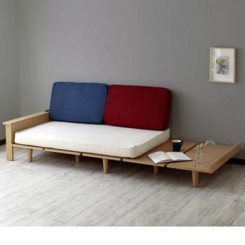 B 新品 北欧 パイン材 ソファベッド オレンジ セミシングル すのこベッド B 新品 北欧 パイン材 ソファベッド オレンジ セミシングル すのこベッド