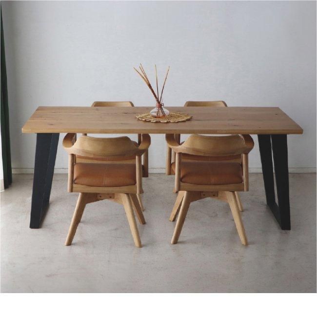 一枚板風オーク材突板ダイニング5点セット｜北欧家具通販店Sotao