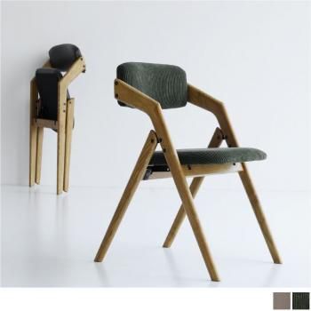 北欧ヴィンテージ風 折りたたみ機能付きダイニングチェア【butler】バトラー 折り畳みダイニングチェア(1脚)