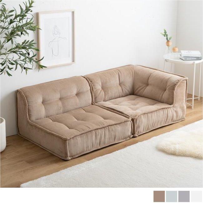 1人掛け+コーナーフロアソファ 2点セット【Chouchou】｜北欧家具