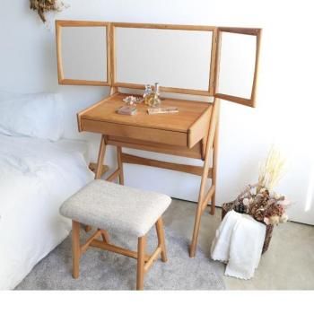 北欧ヴィンテージ調 ドレッサー&スツール【Herit. Dresser&Stool】 ヘリット ドレッサー&スツールセット