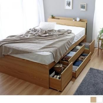 大容量収納チェストベッドでお部屋すっきり【Cattleya】カトレヤ-シングルサイズ