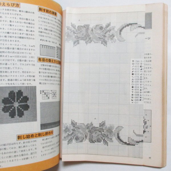 Ondori Cross Stitch Designs 1975 Cross Stitch Book Japan 
