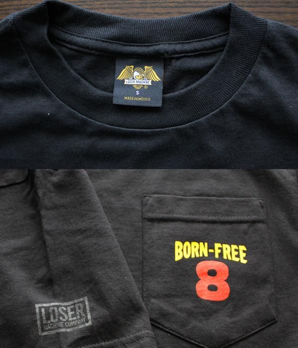 BORNFREE ボーンフリーBORNFREE 8 T-SHIRTSブラック - CHIPPS BORNFREE ボーンフリーBORNFREE 8 T-SHIRTSブラック - CHIPPS