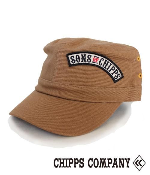 Chipps Company チップスカンパニーwappen Work Capブラウン Chipps Company チップスカンパニーオンラインストア カーガイ バイカー サーファー スケーターをベースとしたファッション アパレル インテリア関連商品の販売