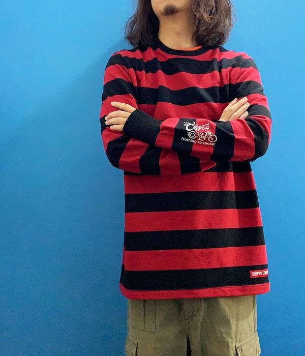 CHIPPS COMPANY チップスカンパニーBORDER L/S TEE RED×BLK - CHIPPS COMPANY ONLINE SHOP