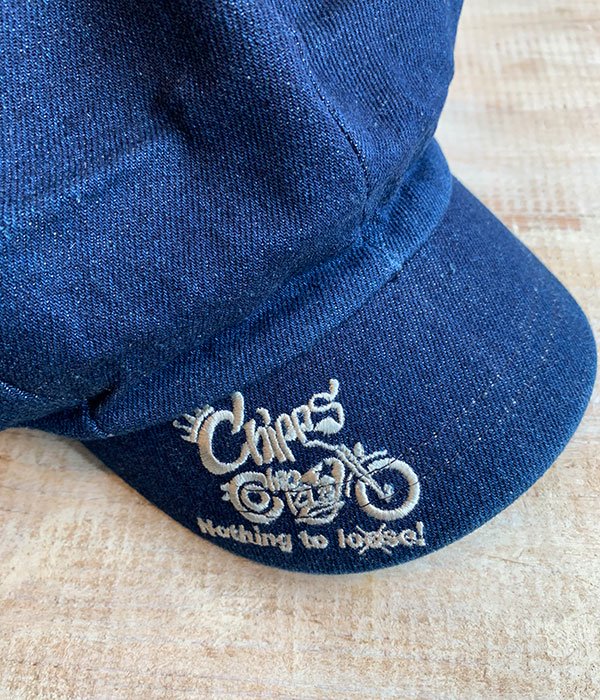 CHIPPS COMPANY チップスカンパニーEMBROIDERY CASQUETTEブルーデニム - CHIPPS COMPANY ONLINE  SHOP