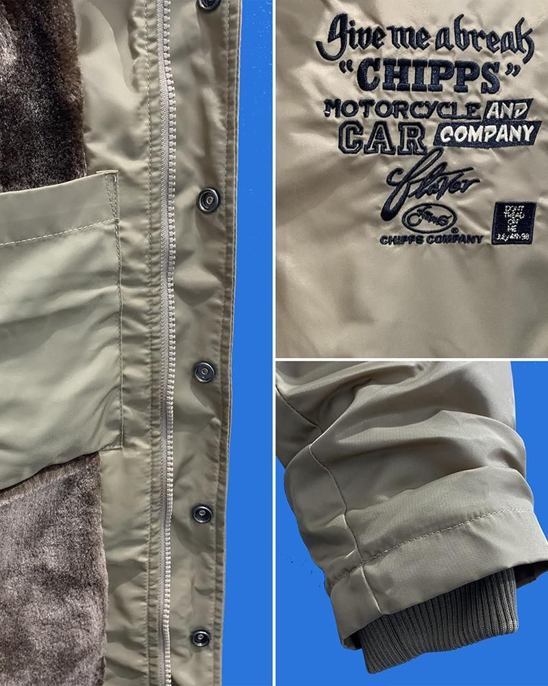 CHIPPS COMPANY チップスカンパニーEmbroidery 裏ボアコーチ CHIPPS COMPANY チップスカンパニーEmbroidery 裏ボアコーチ