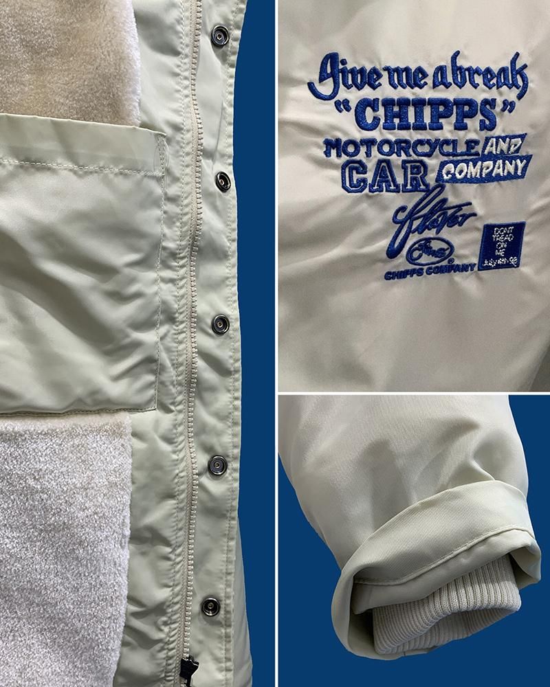 CHIPPS COMPANY チップスカンパニーEmbroidery 裏ボアコーチ CHIPPS COMPANY チップスカンパニーEmbroidery 裏ボアコーチ