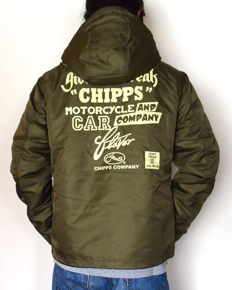 CHIPPS COMPANY チップスカンパニーEmbroidery 裏ボアフーディー CHIPPS COMPANY チップスカンパニーEmbroidery 裏ボアフーディー