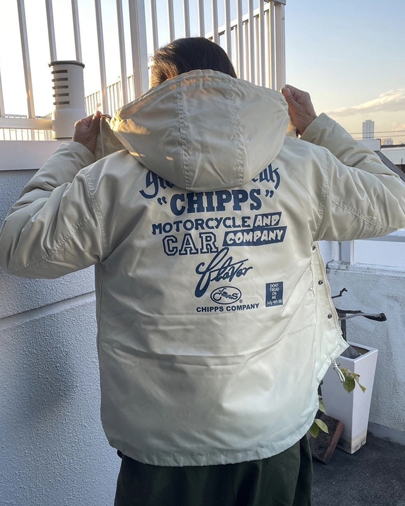 CHIPPS COMPANY チップスカンパニーEmbroidery 裏ボアフーディー CHIPPS COMPANY チップスカンパニーEmbroidery 裏ボアフーディー