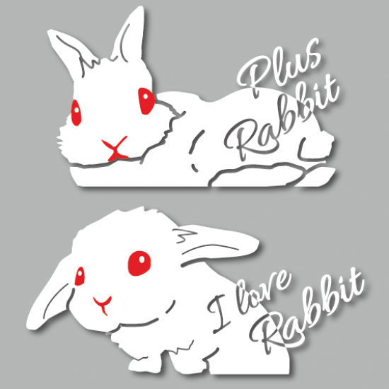 赤目が光るうさぎステッカー うさぎグッズ専門店 ステッカー マグネットなどの通販 Rabbit 赤目が光るうさぎステッカー うさぎグッズ専門店 ステッカー マグネットなどの通販 Rabbit