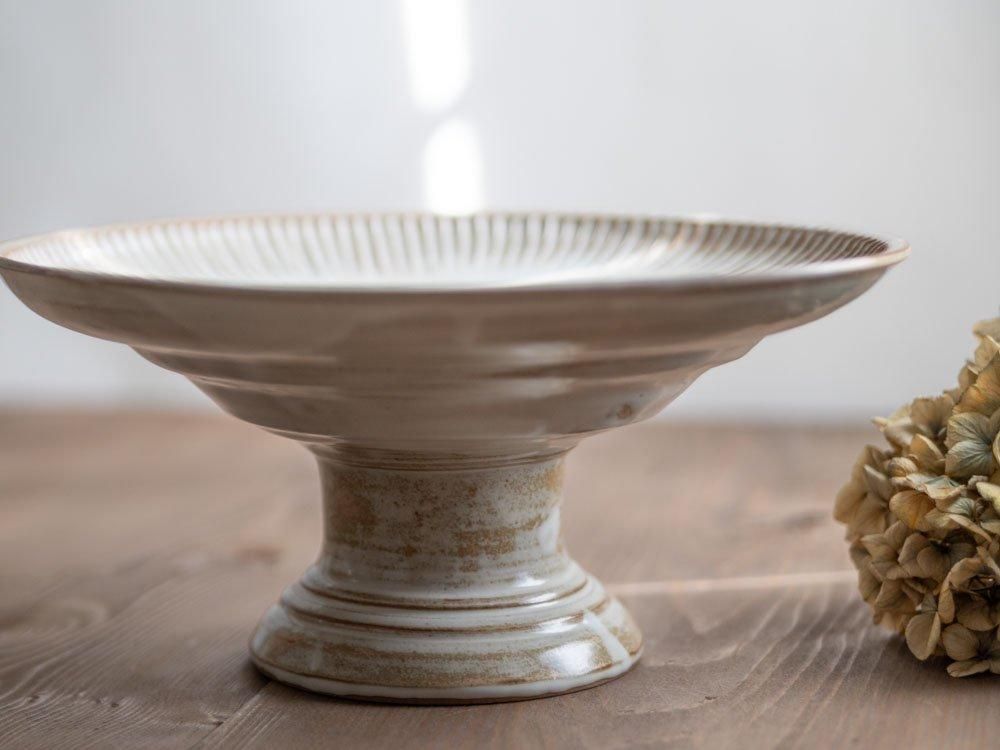 陶芸作家 石渡磨美さん 低型コンポート台