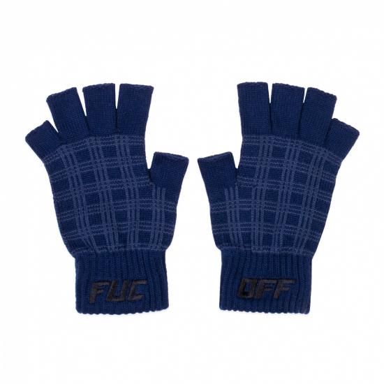 FUC FLANNEL GLOVES BLUE