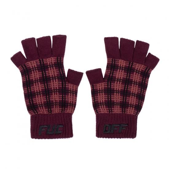 FUC FLANNEL GLOVES BROWN