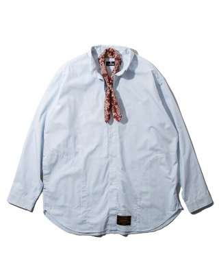 GIANT CHAMBRAY SHIRT w/scarf