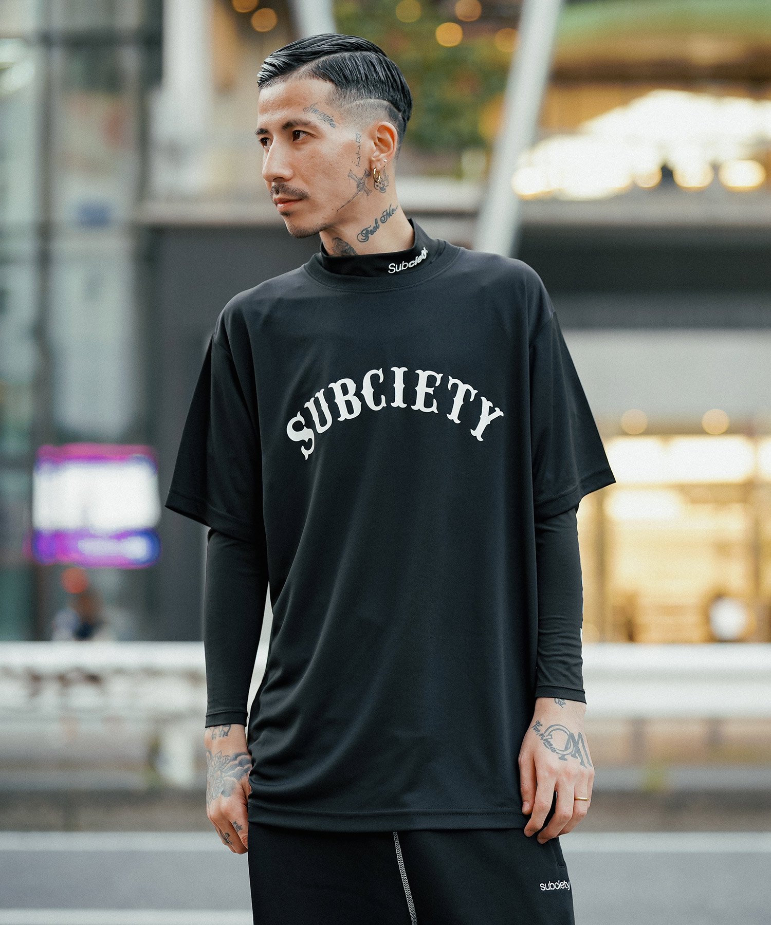 SubcietyロングTシャツ - Tシャツ