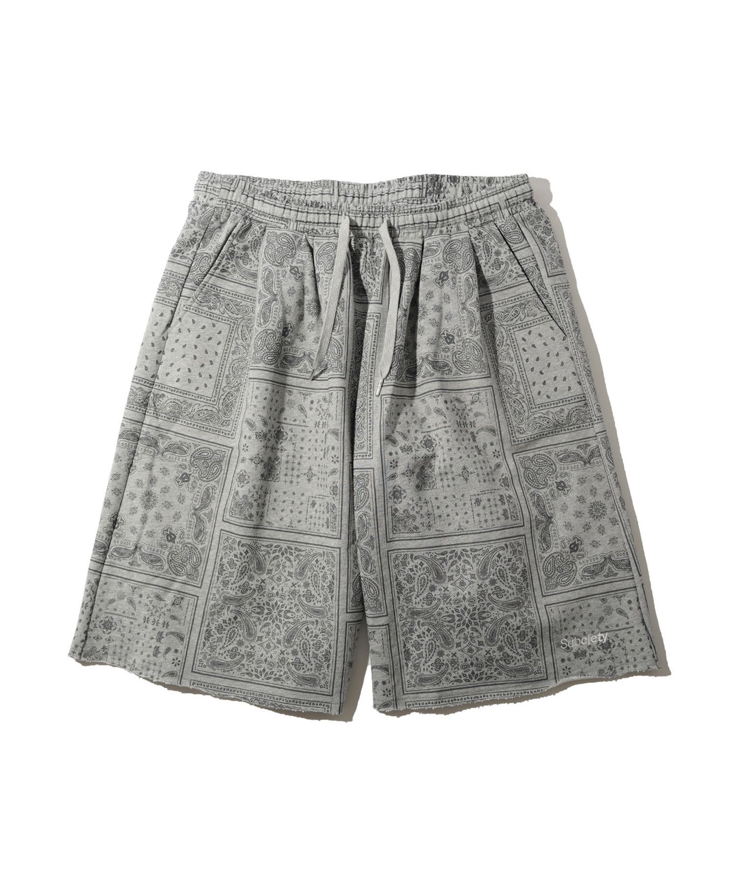 PAISLEY SWEAT SHORTS - Subciety Online Store
