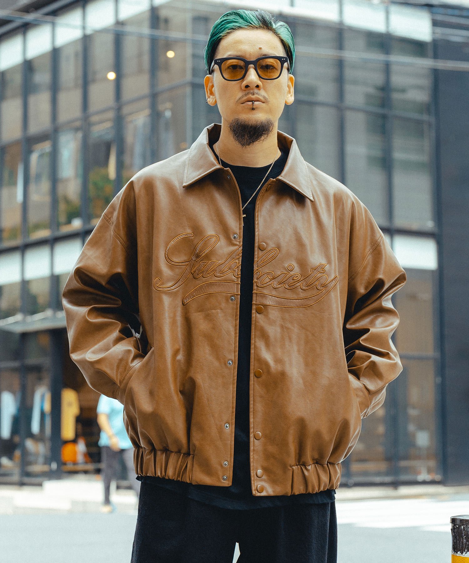 Subciety FAKE LEATHER JKT ブラウン XL - beaconparenting.ie