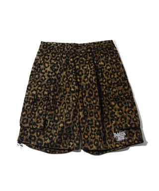 LEOPARD CARGO SHORTS