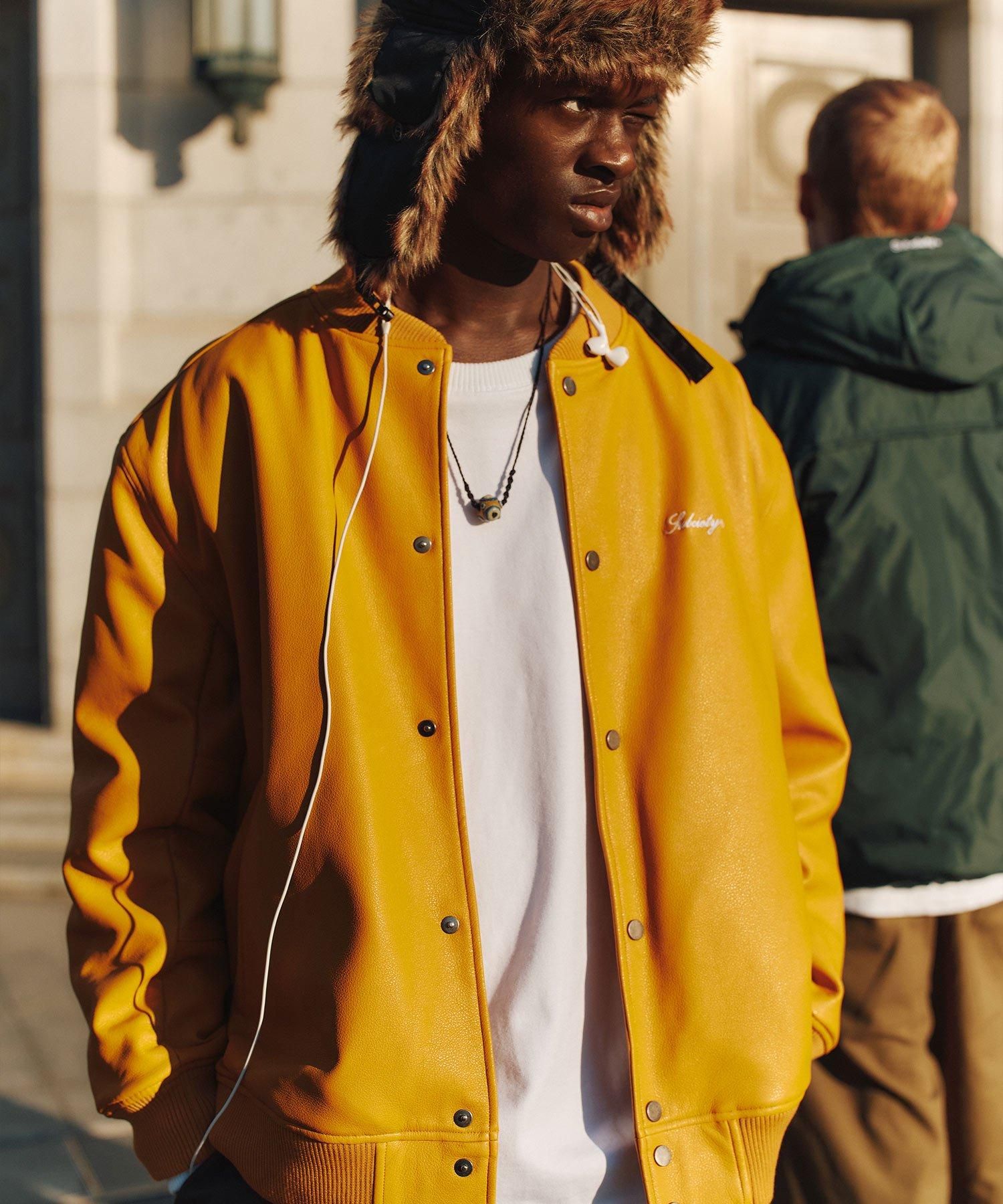 FAKE LEATHER STADIUM JKT - Subciety Online Store FAKE LEATHER STADIUM JKT - Subciety Online Store