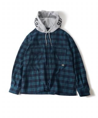 Hooded check shirt